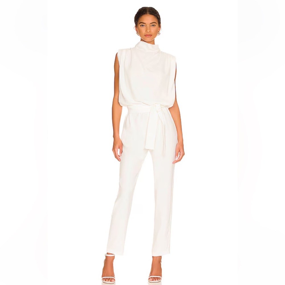 REVOLVE Amanda Uprichard x Fabienne Jumpsuit Romper in Ivory Size Small